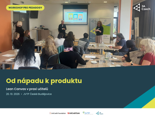 Pedagogové z Jihočeského kraje se v JVTP učili, jak z nápadu udělat projekt